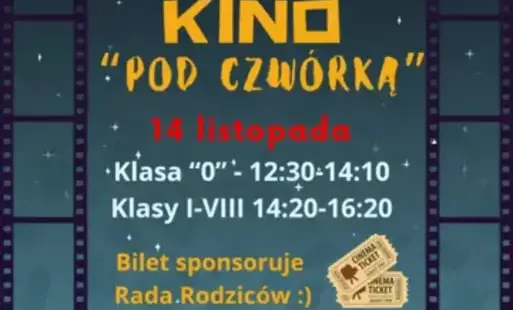 Zdjęcie do Kino "KINO POD CZW&Oacute;RKĄ"