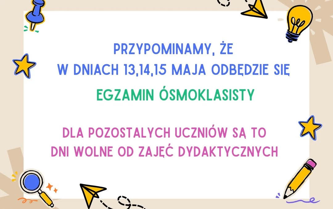 Zdjęcie do Egzamin &oacute;smoklasisty