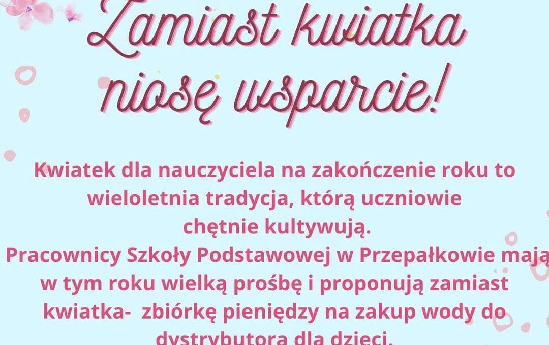 Zdjęcie do Zamiast kwitka niosę wsparcie 
