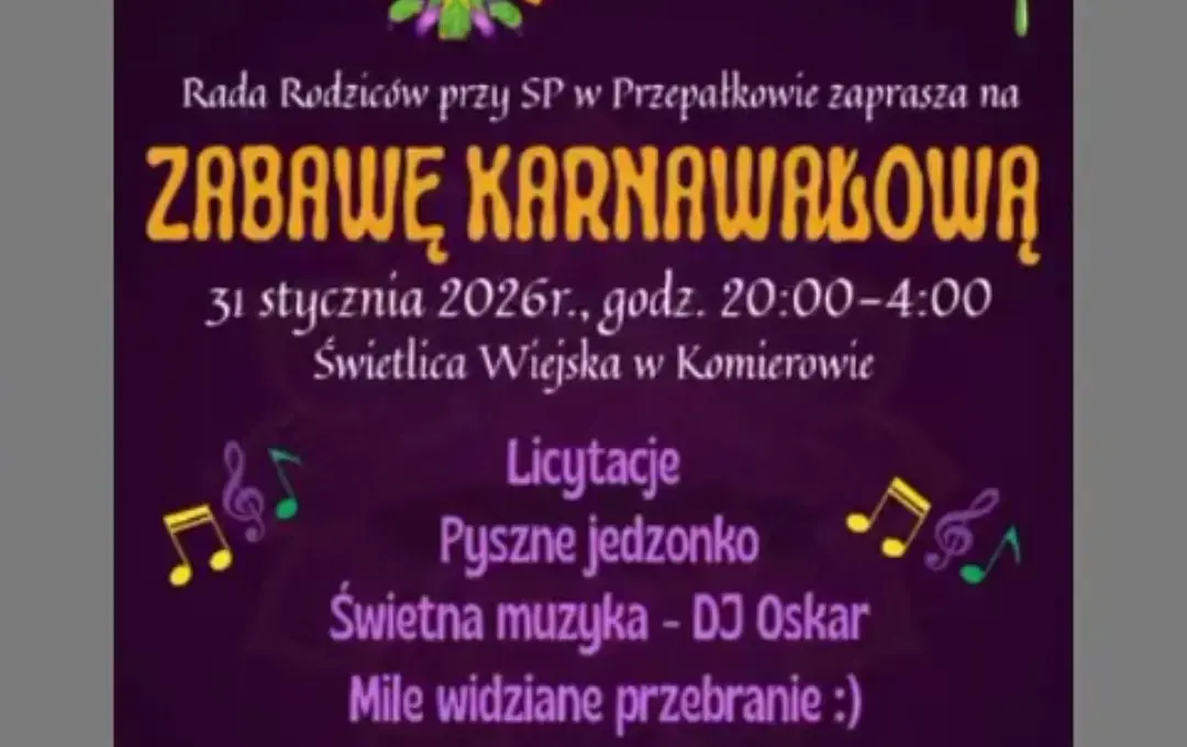 Zdjęcie do Zabawa karnawałowa 