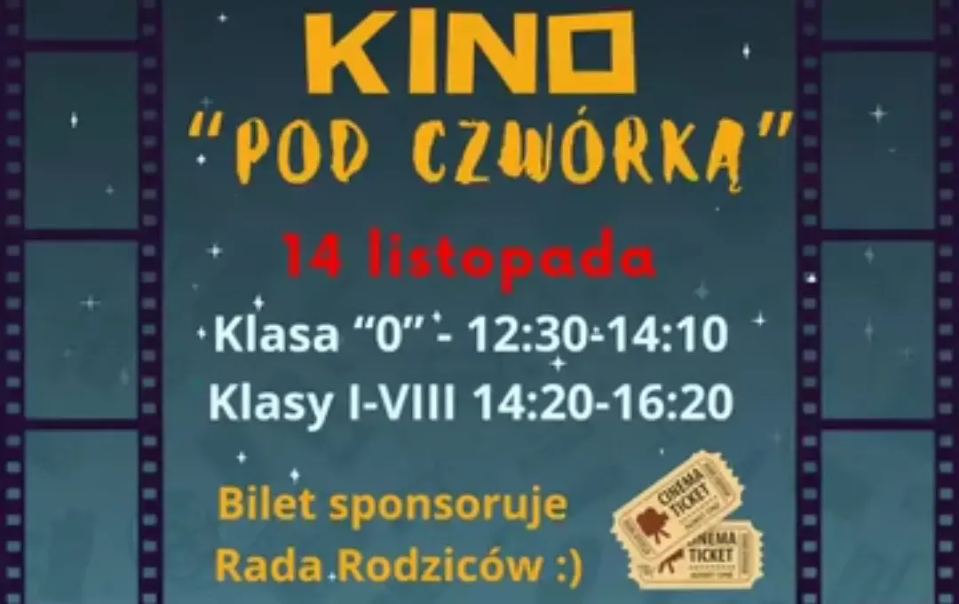Zdjęcie do Kino "KINO POD CZW&Oacute;RKĄ"