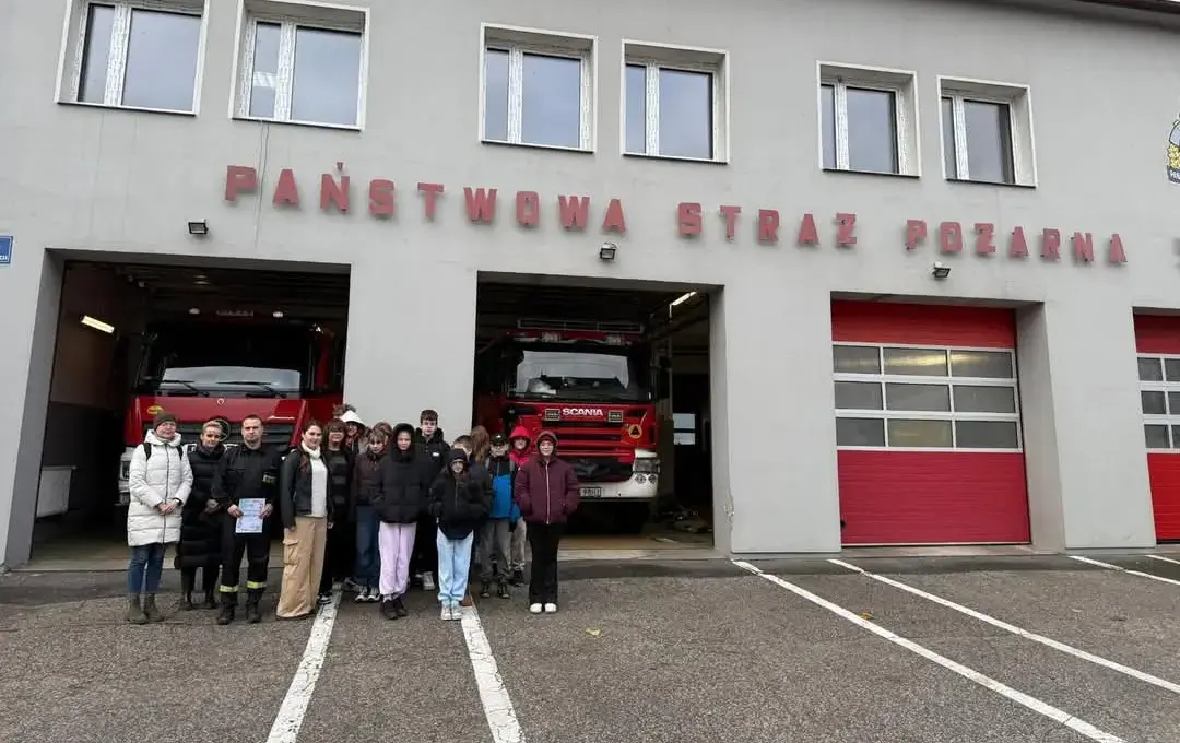 Zdjęcie do Wizyta w Komendzie Powiatowej Państwowej Straży Pożarnej w Sęp&oacute;lnie Krajeńskim.  &nbsp;