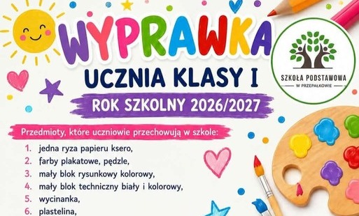Zdjęcie do Wyprawka ucznia klasy I 