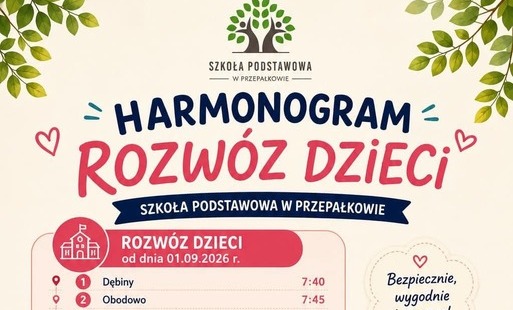 Zdjęcie do Harmonogram dowozu dzieci
