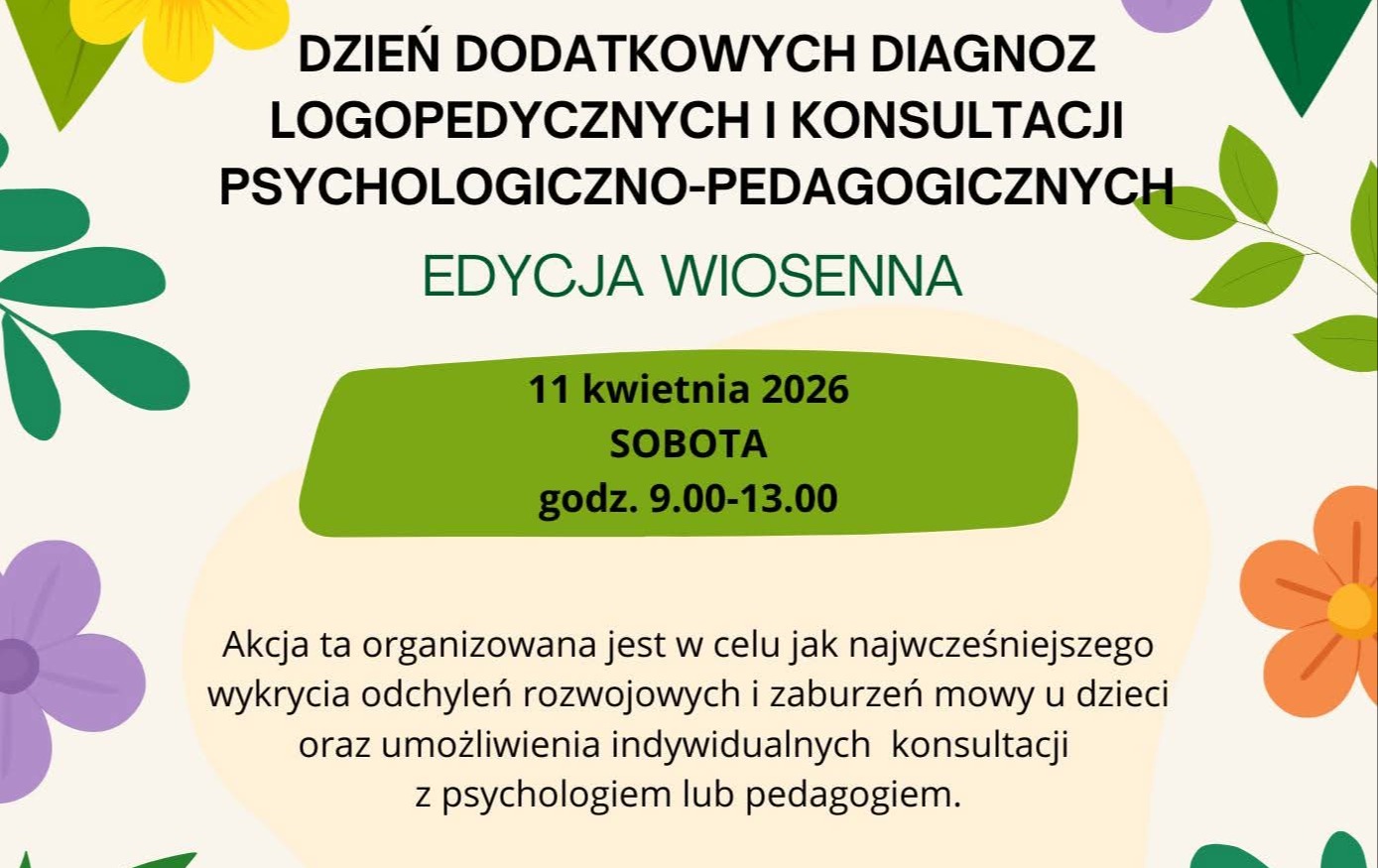 Zdjęcie do Dzień diagnoz logopedycznych